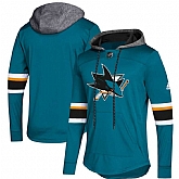 Women San Jose Sharks Teal Customized All Stitched Hooded Sweatshirt,baseball caps,new era cap wholesale,wholesale hats
